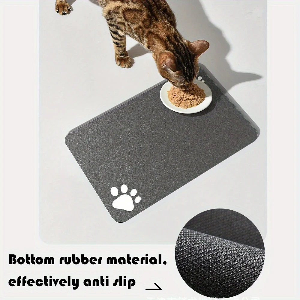 Personalized Super Absorbent Dog Food Mat with Name - Customizable Pet Placemat, Rubber & Diatom Mud Material, Ideal for Dogs, Dog Food Mat | Custom Placemat | Rubber Mud Ma